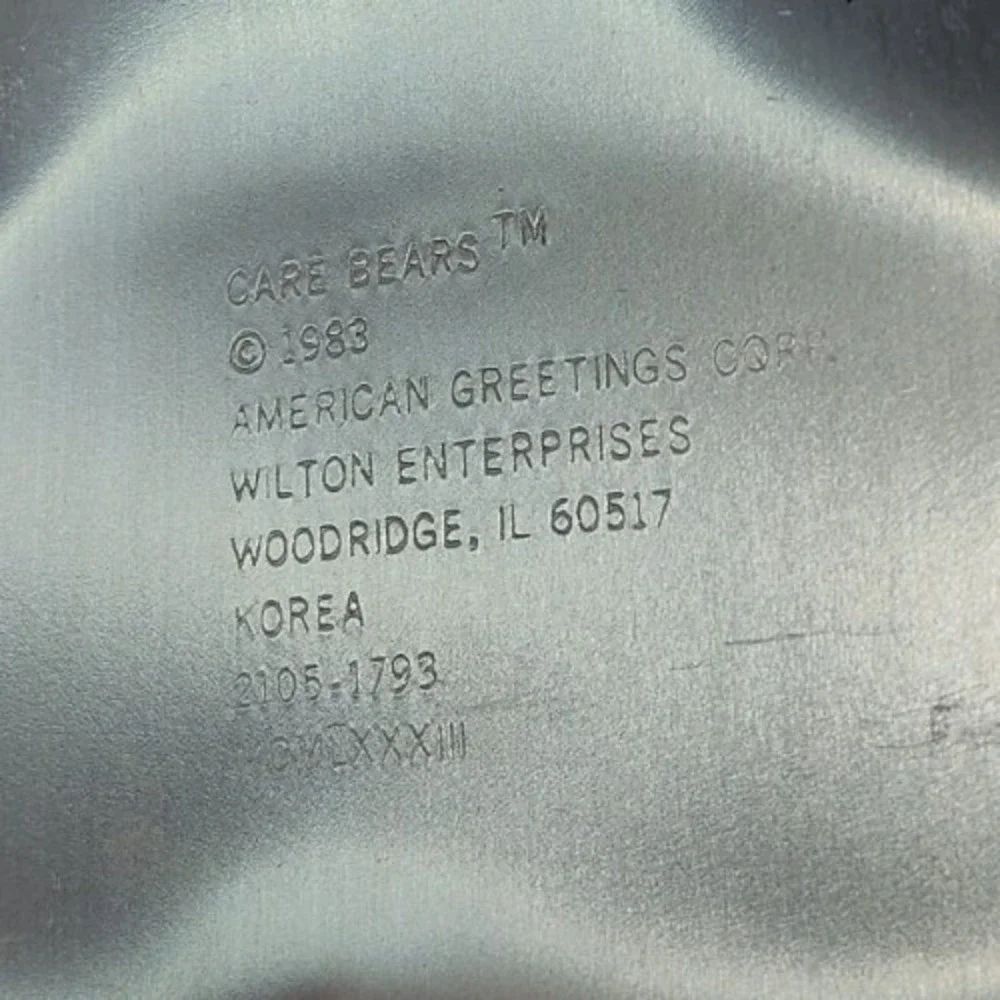 CARE BEARS Wilton '83 VTG Versatile Full Body Cake Pan Mold 2105-1793 B26.1GA721